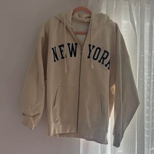 Brandy Melville Cream Hoodie